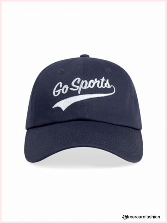 Cotton Baseball Cap with Embroidered Logo, Adjustable Buckle Strap